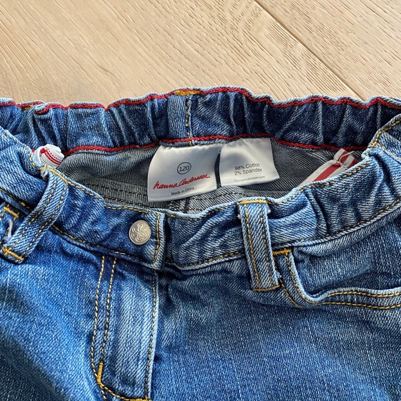 Hanna Andersson Adjustable Waist Jeans Size 120 -v10 - Picture 2 of 4